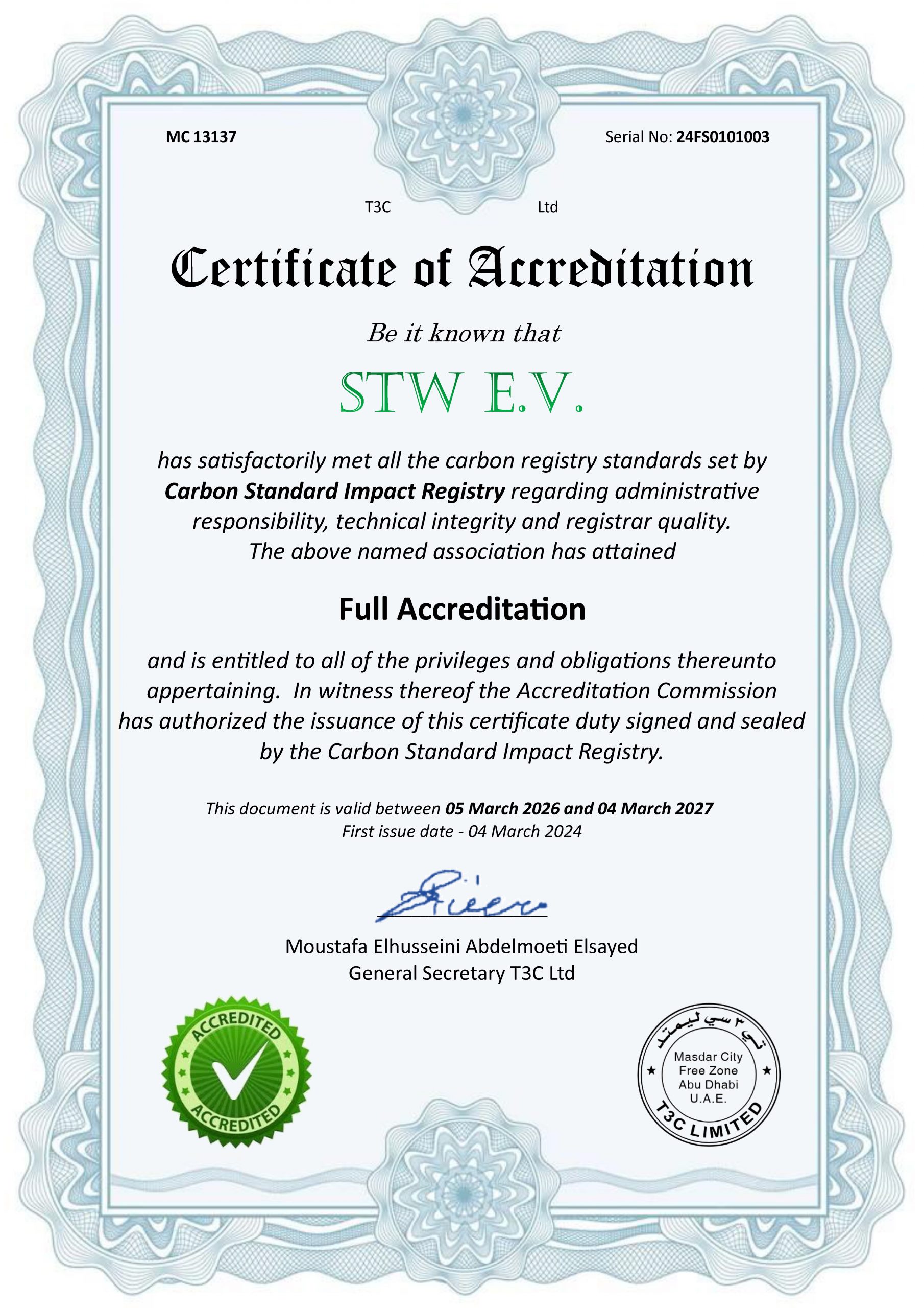 Accredition Registrar STW e.V. 26-27